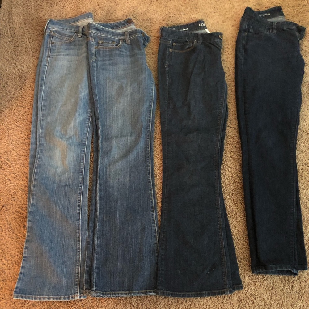 Jeans- The Loft, The Limited, Old Navy
